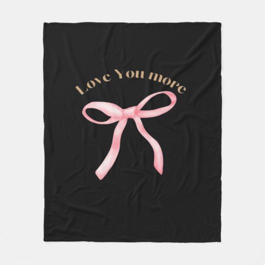 Love You More Refined Aesthetic  Fleecedecke (Vorderseite)