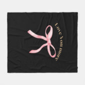 Love You More Refined Aesthetic  Fleecedecke (Vorderseite (Horizontal))