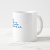 Love You More Refined Aesthetic  Jumbo-Tasse (Vorderseite Rechts)