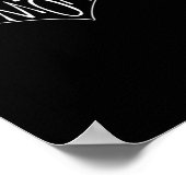 Love You More Refined Aesthetic  Poster (Ecke)