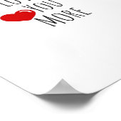 Love You More Refined Aesthetic Style  Poster (Ecke)