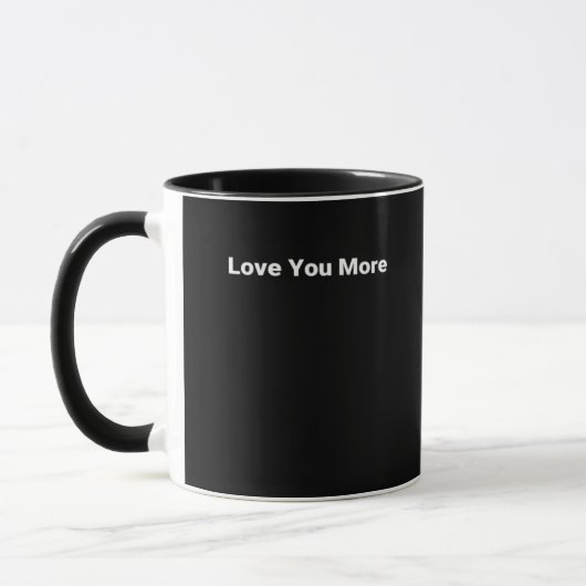 Love You More Sleek Contemporary Look Tasse (Links)