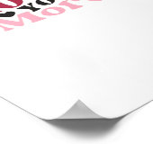 Love You More Subtile Detail Design Poster (Ecke)