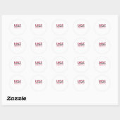 Love You More Subtle Detail Design  Runder Aufkleber (Blatt)