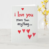 Love You More Than Anything Card Karte (Gelbe Blume)