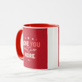 Love You More Valentine’s Mug Romantic Couple Gift Tasse (Vorderseite Links)