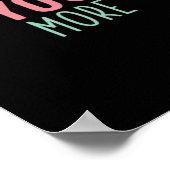 Love You More Valentines Wedding Quote Design  Poster (Ecke)