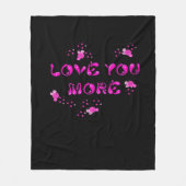 Love You More Visual Style  Fleecedecke (Vorderseite)