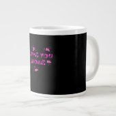 Love You More Visual Style  Jumbo-Tasse (Vorderseite Rechts)