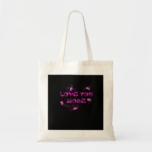 Love You More Visual Style  Tragetasche (Vorne)