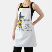 Love You Mummy Personalized Floral Apron Schürze (InSitu)