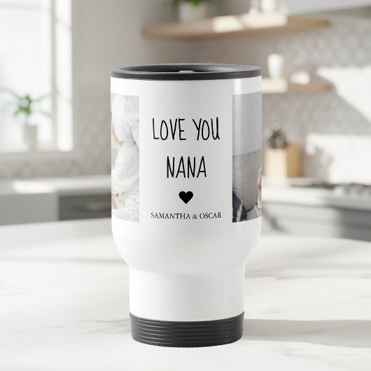 Love You Nana Personalized | Custom Photo Gift Reisebecher