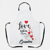 Love You Personalized Apron Schürze (Vorderseite)