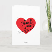 Love You Personalized Folded Card Karte (Rückseite)