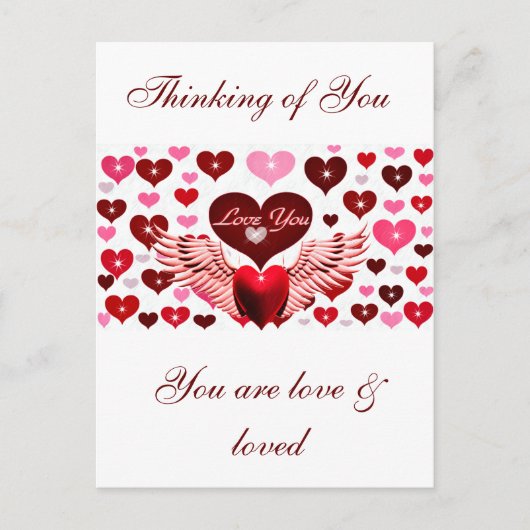 Love You_ Postkarte (Vorderseite)