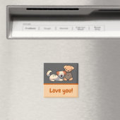 Love You puppy’s Magnet (In Situ (Geschirrspüler))