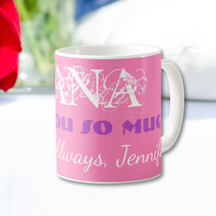Love You So Much Nana Grandmother Name Coffee Mug Kaffeetasse