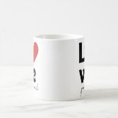 “Love You So Much” Romantischer Becher Kaffeetasse (Mittel)