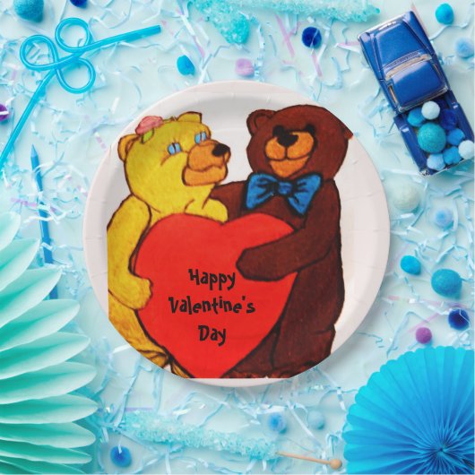 LOVE YOU TEDDY BEAR  PAPPTELLER (Party)