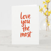 Love You The Most Art Card Karte (Gelbe Blume)
