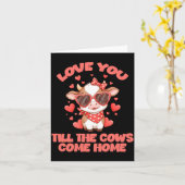 Love You Till The Cows Come Home  Karte (Gelbe Blume)