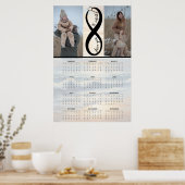 “Love you to infinity” – Custom Calendar Poster (Küche)