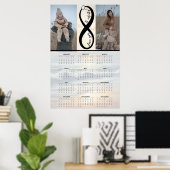 “Love you to infinity” – Custom Calendar Poster (Heimbüro)
