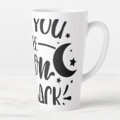 Love You to the Moon and Back" Ceramic Mug – Roman Milchtasse (Rechts)