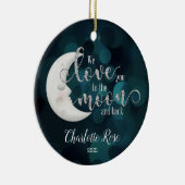 Love you to the moon and back Christmas ornament (Rechts)