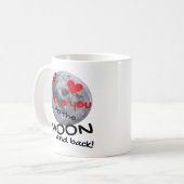 Love You To The Moon And Back Playful Style  Kaffeetasse (Vorderseite Links)