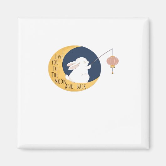 Love You To The Moon And Back Timeless Appeal Art Magnet (Vorne)