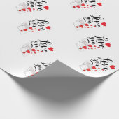 Love You Wrapping Paper Geschenkpapier (Ecke)