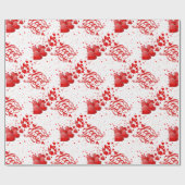 Love You Wrapping Paper Geschenkpapier (Flach)