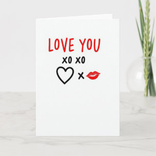 Love You Xo Xo Karte
