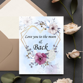 Love You zum Mond und zurück – Romantische Persona Einladung