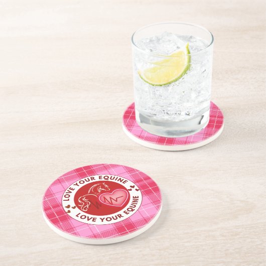 Love Your Equine  Getränkeuntersetzer (Seite)