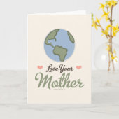 Love Your Mother Earth Greeting Card Karte (Gelbe Blume)