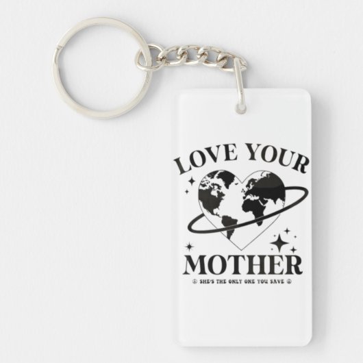 🌍💚 Love Your Mother 🌿 Schlüsselanhänger (Vorderseite)