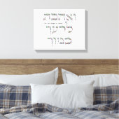 Love Your Neighbor as Yourself made with Gemstones Leinwanddruck (Insitu (Schlafzimmer))