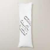 Love Your Neighbor as Yourself made with Gemstones Seitenschläferkissen (Vorderseite Vertikal)