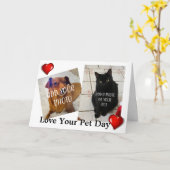 Love Your Pet Day Karte (Gelbe Blume)