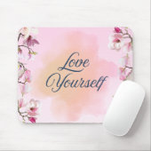 Love Yourself Aesthetic Mousepad (Mit Mouse)