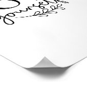 Love Yourself - Boho Minimalist Motivational Poster (Ecke)