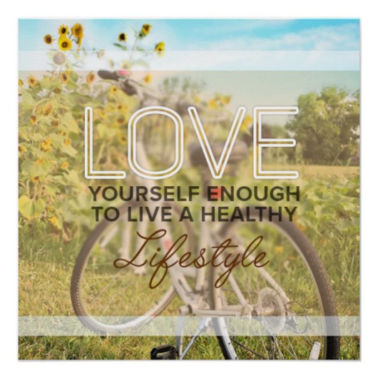 Love Yourself Enough Motivational Poster (Vorderseite)