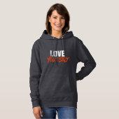 Love yourself inspirational hoodie (Vorne ganz)