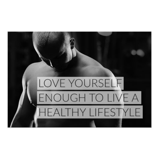 Love Yourself Motivational Poster (Vorderseite)