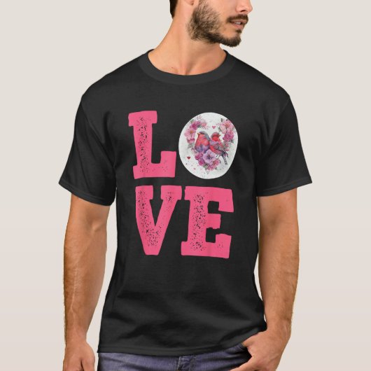 LOVE Zebra Finches Bird Finches Owner Finch Bird T-Shirt (Vorderseite)