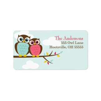 Loveable Owls Address Labels Adressaufkleber