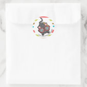 Loveable Smarty Kitten Runder Aufkleber (Tasche)