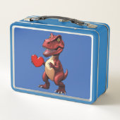 Loveasaurus Dinosaur Metal Lunchbox (Rückseite)